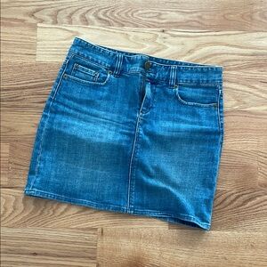 J. Crew Blue Denim Mini Skirt Casual